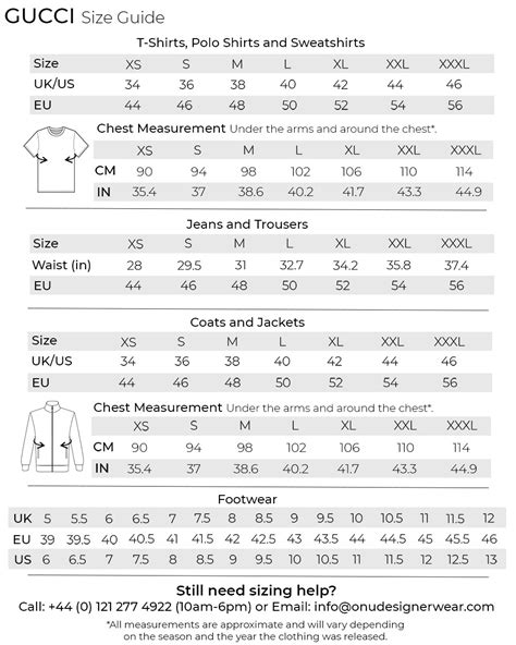 gucci men's size chart|gucci men's shirt size chart.